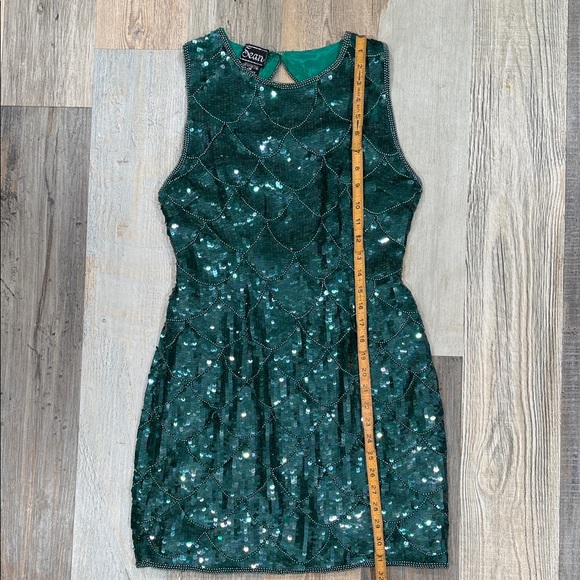 Sean teal Sequin Mini Dress - Picture 5 of 9